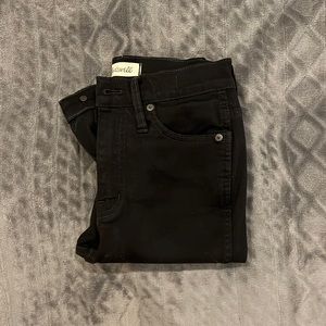 Black Madewell high rise skinny jeans